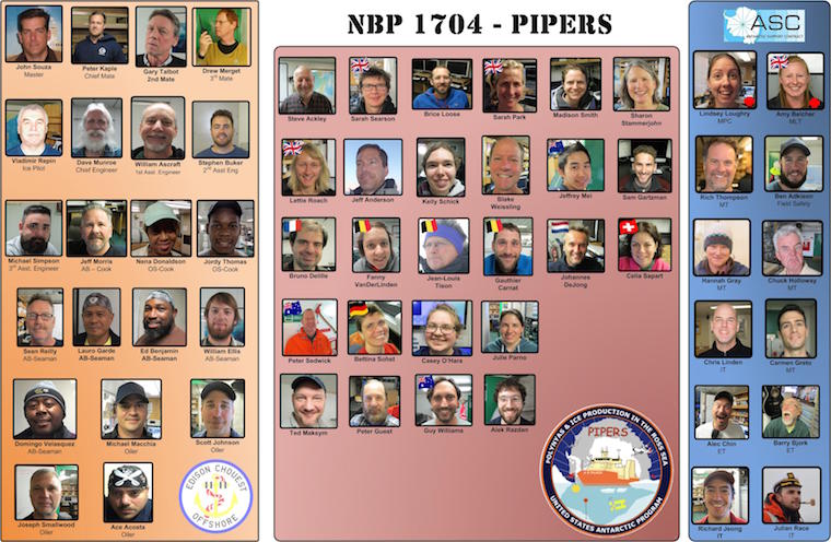 The PIPERS (NBP17-04) faceboard.